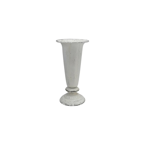 Painted Cast Iron Footed Vase