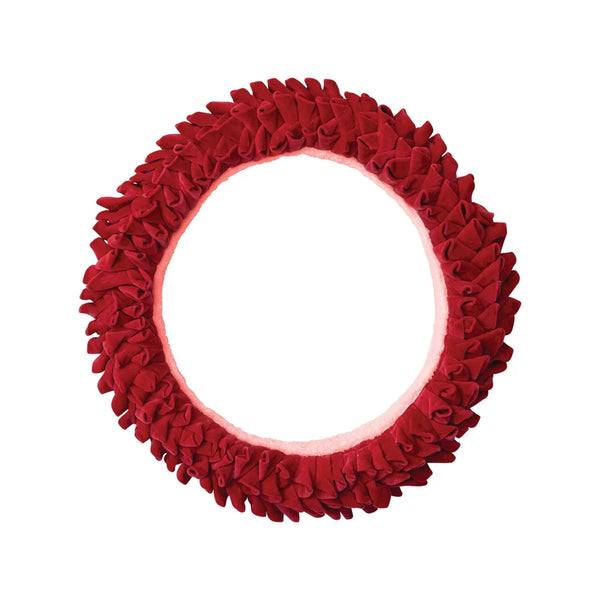 Round Handmade Cotton Velvet Wreath